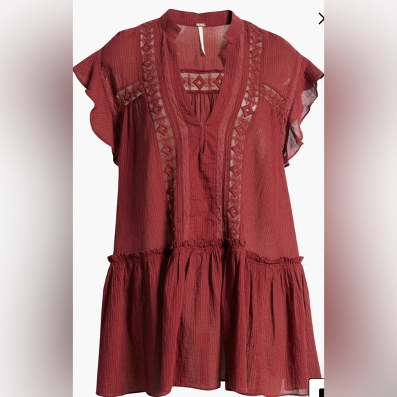 Free People Baby Bliss Tunic. Lovebird Combo Medium Oversized - Picture 3 of 12
